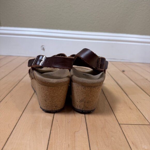 Birkenstock Papillio sandals Samira wedge Brown Size 38 - Picture 8 of 10
